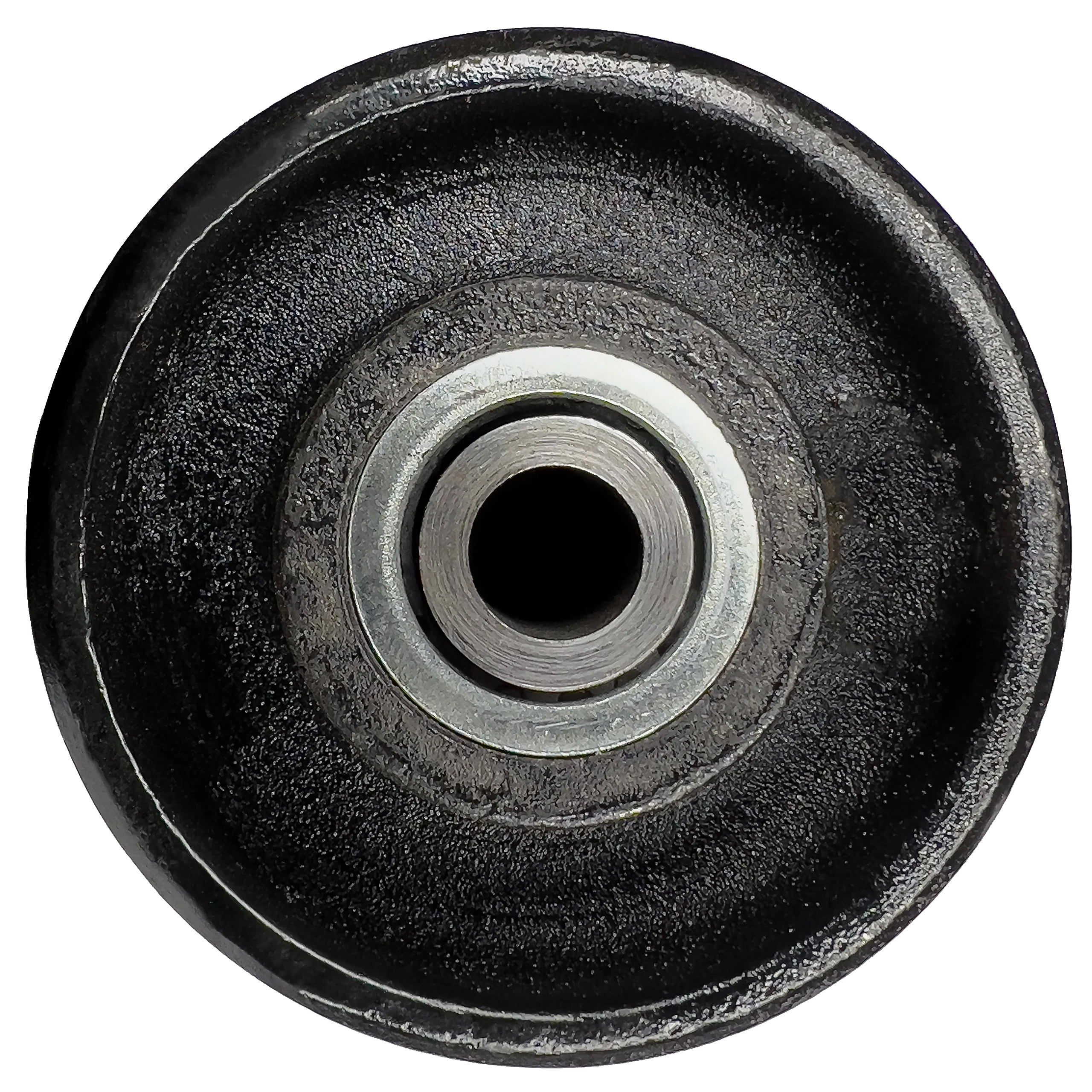 3” Inch V-Groove Gate Wheel Cast Iron Black