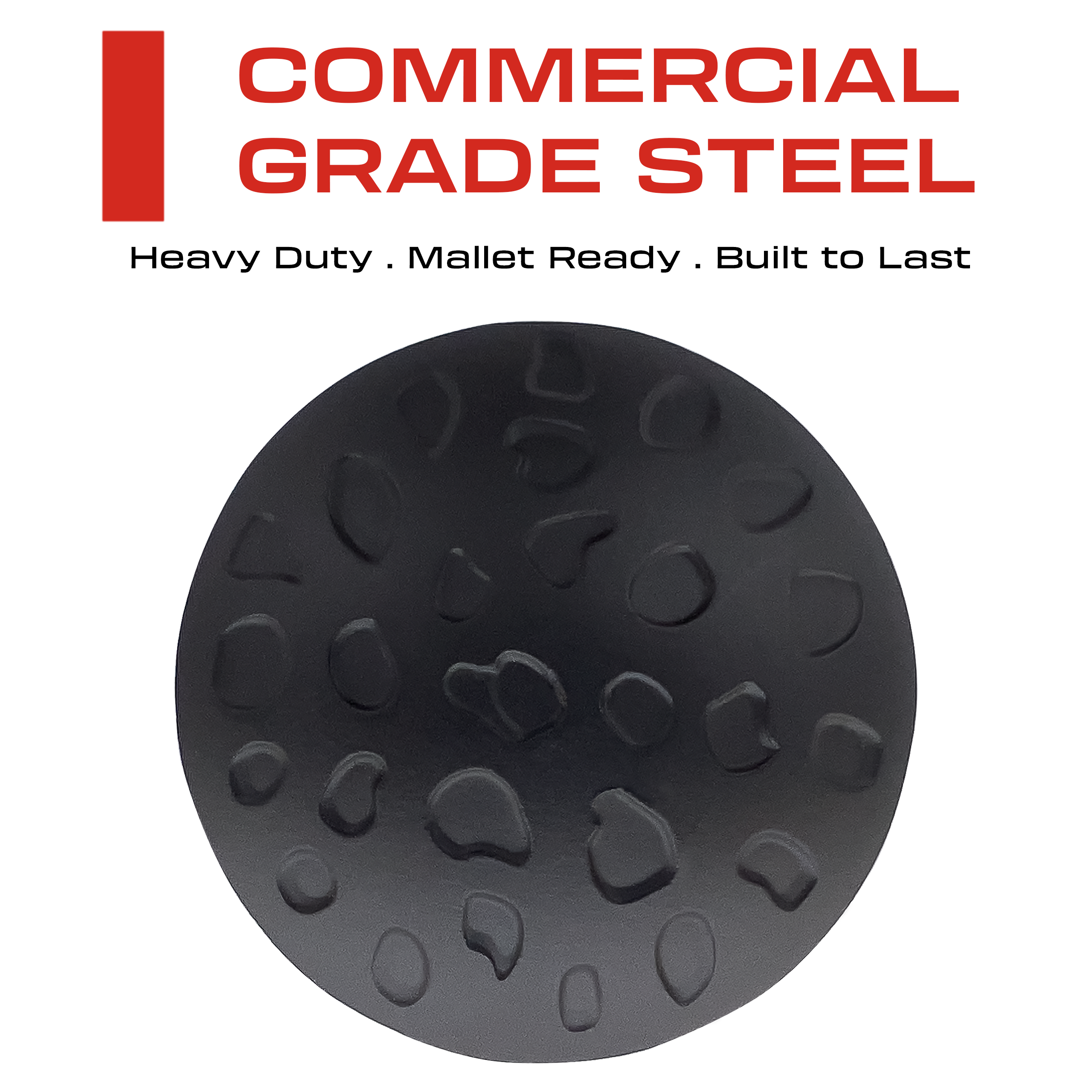 1.5” Decorative Clavo Nails Round Speckled Iron Antique Rustic Finish (Matte Black)