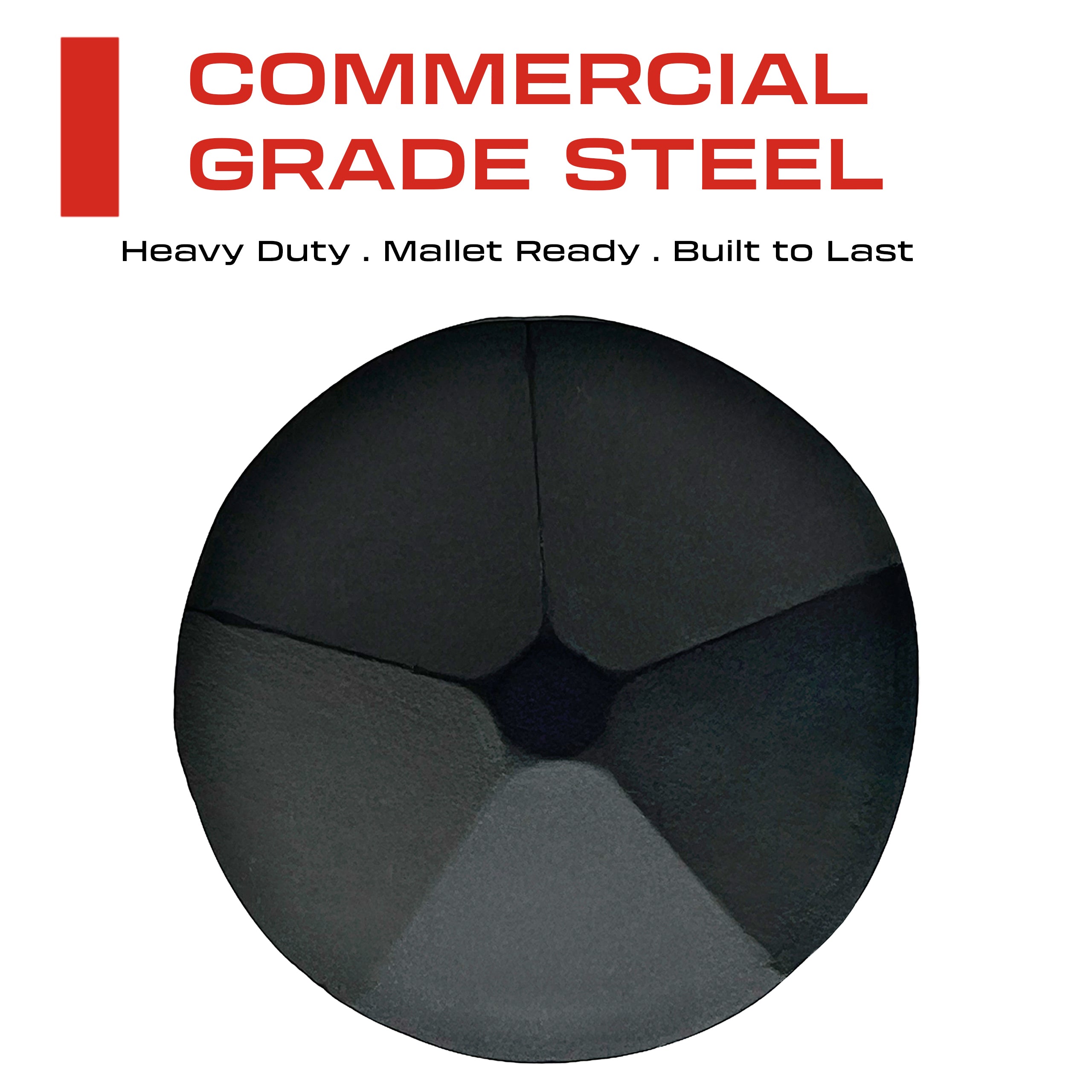 1.25” Decorative Clavo Nail Round Pyramid Iron Antique Rustic (Matte Black)