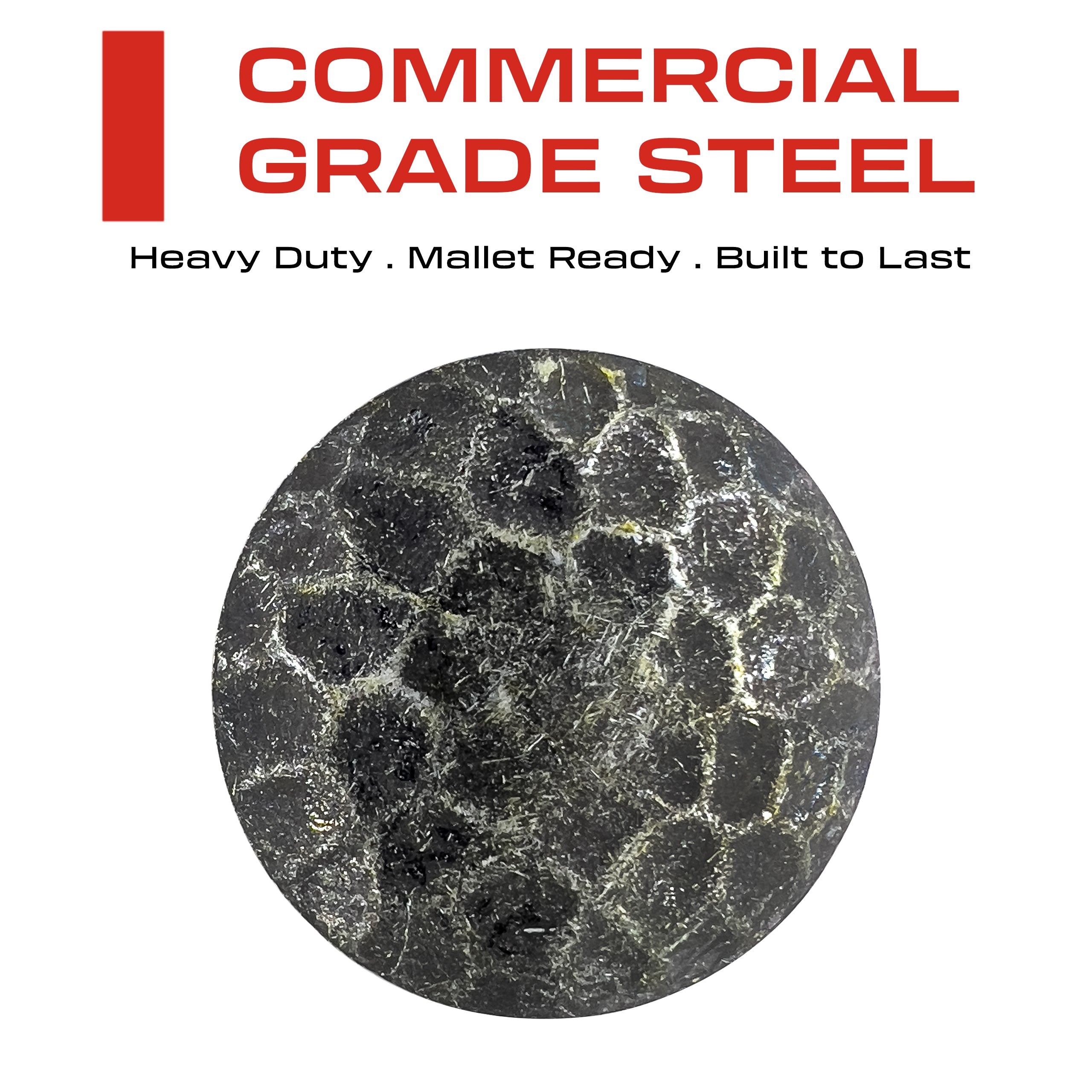 1.5” Decorative Clavo Nails Round Hammered Iron Antique Rustic Finish (Black & Bronze)