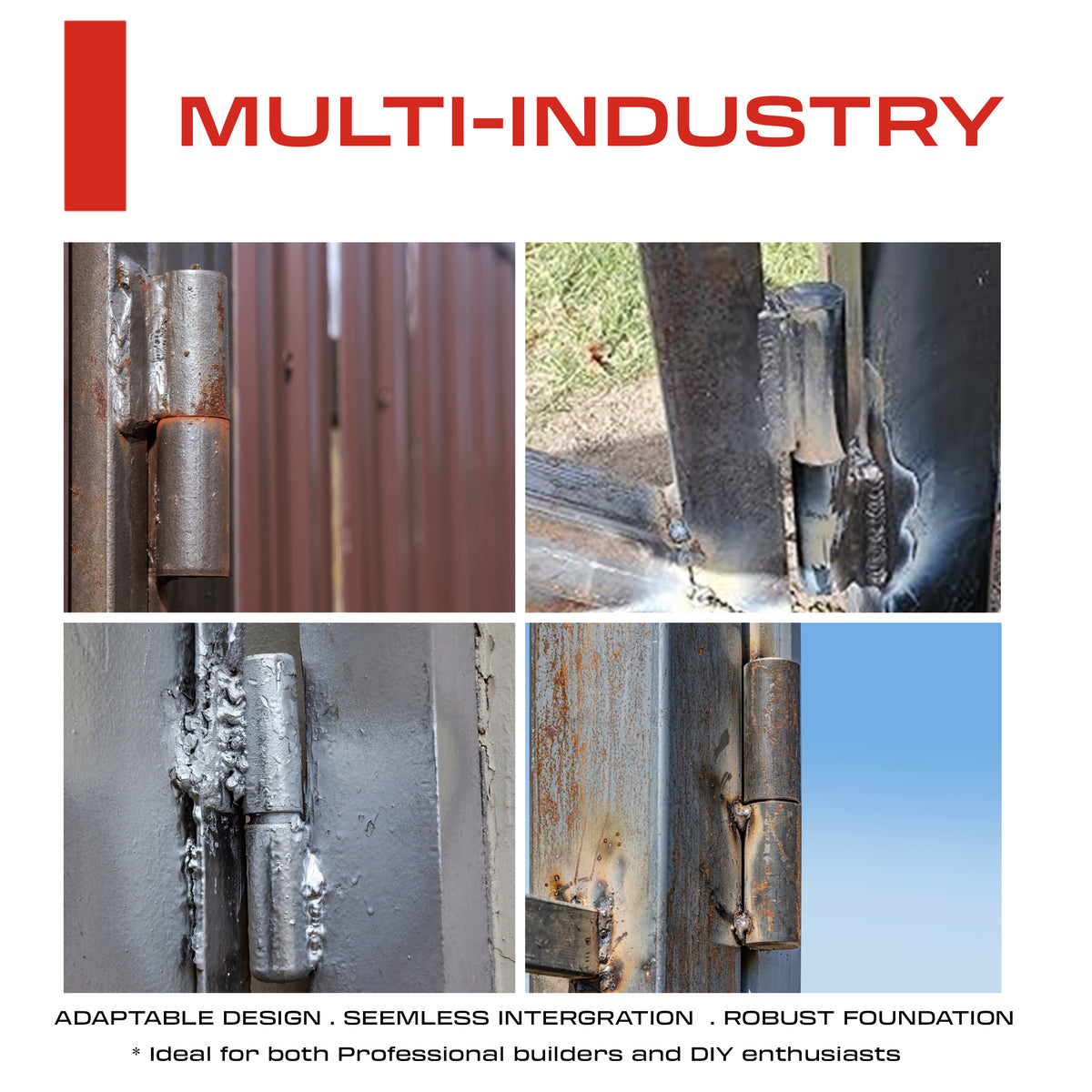 4.75” Weldable Barrel Hinges – 4.79 Inch x 1.334 Inch – Heavy Duty Steel – Weld On Bullet Door Hinges