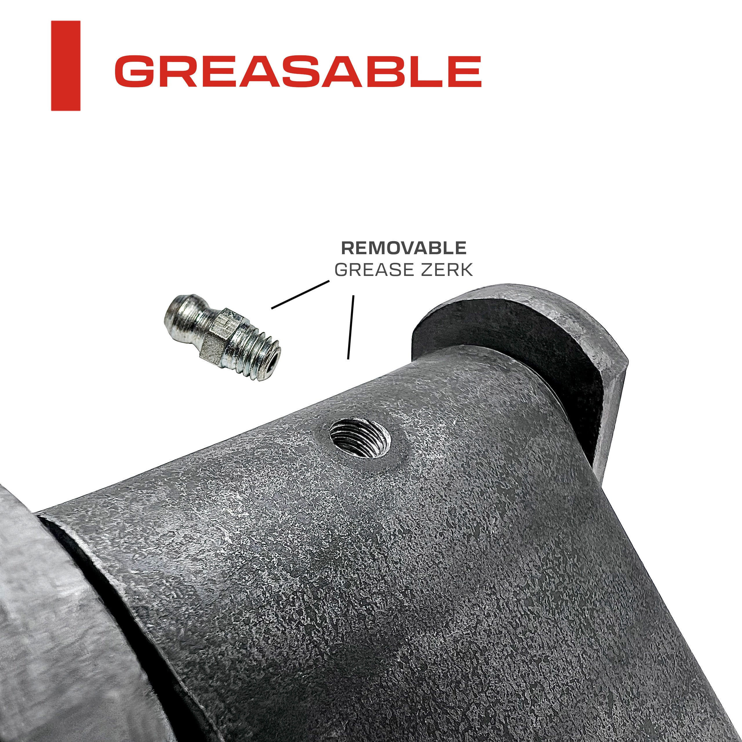 Weld On Weldable Trailer Leaf Hinges with Grease Zerk