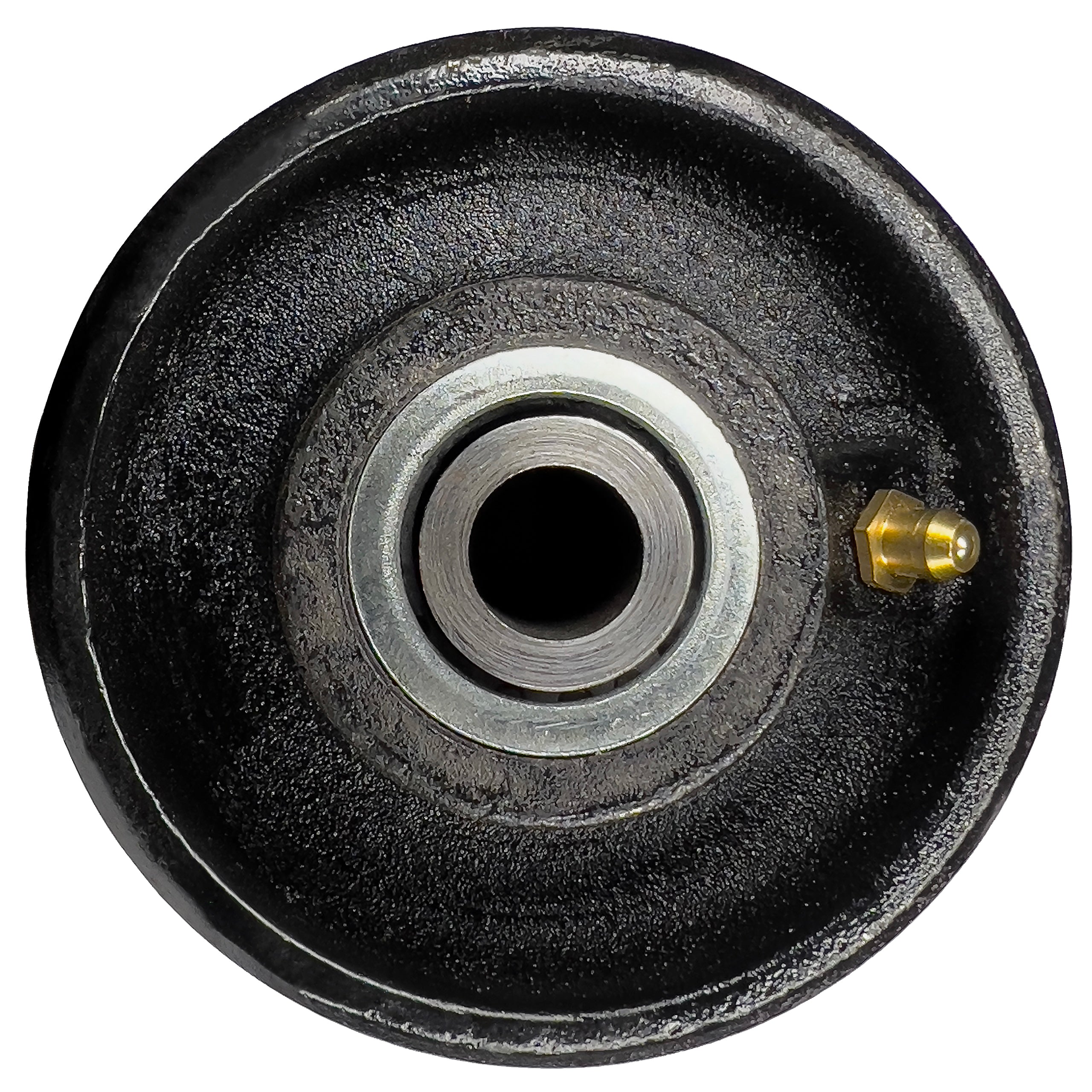 3” Inch V-Groove Gate Wheel Caster V Track Cast Iron Black