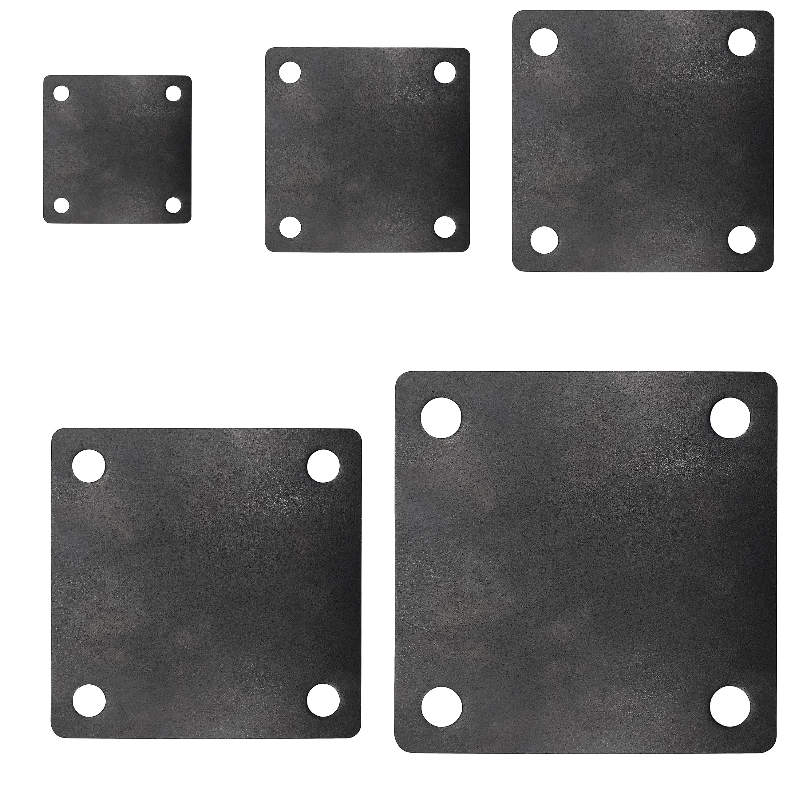 Weldable Square Steel Metal Baseplate – A36 Heavy Duty Carbon Steel