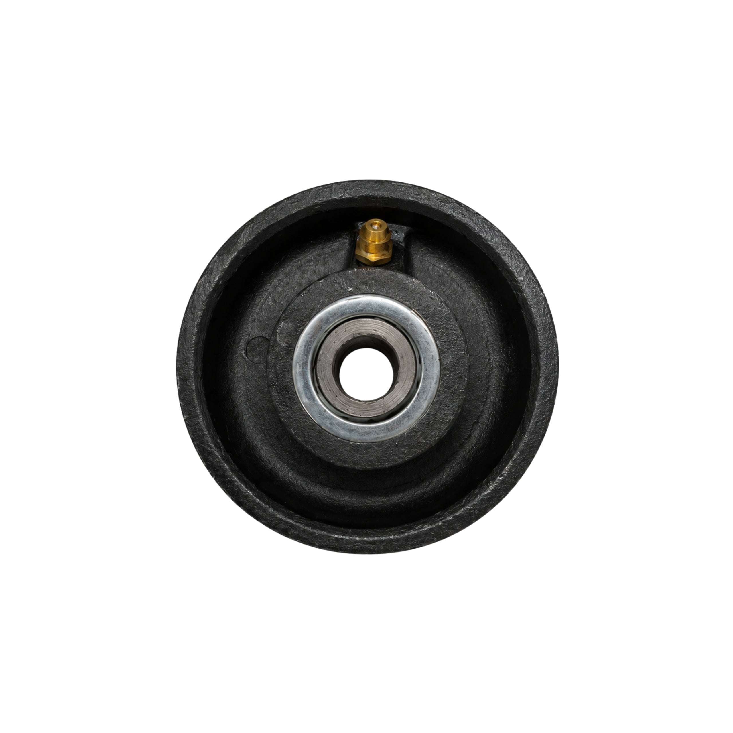 3” Inch V-Groove Gate Wheel Cast Iron Black