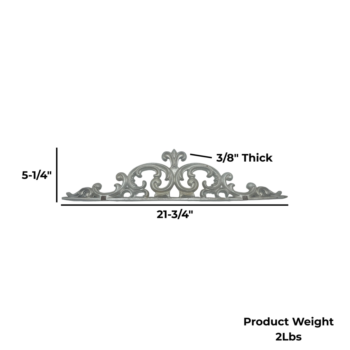 Aluminum Scroll Casting – 21-3/4”x 5-1/4” Ornamental Gate & Fence Insert