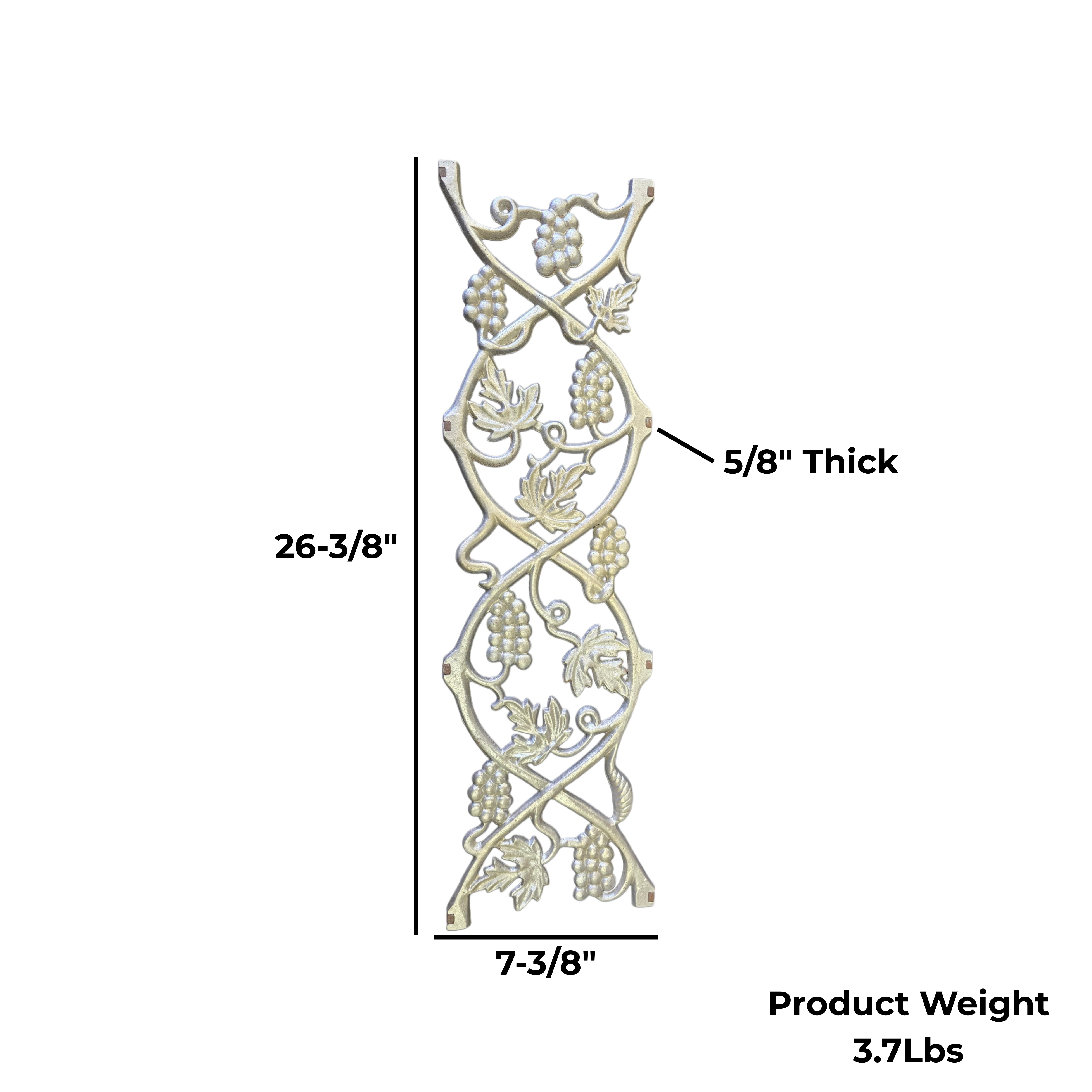 Aluminum Grape Casting – 26-3/8" x 7-3/8" Ornamental Gate & Fence Insert