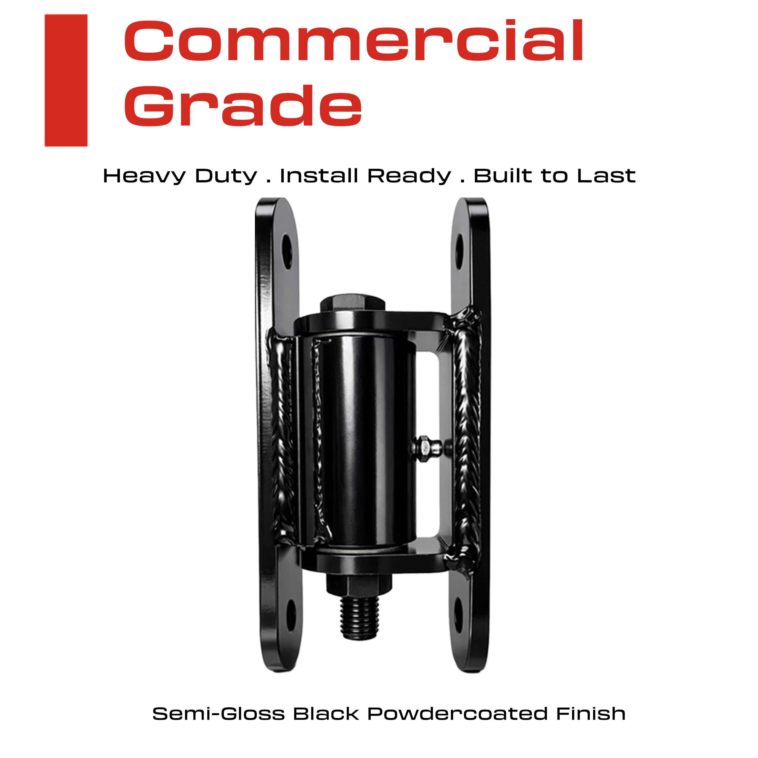 7" heavy duty gate hinge 1100 lb capacity steel construction
