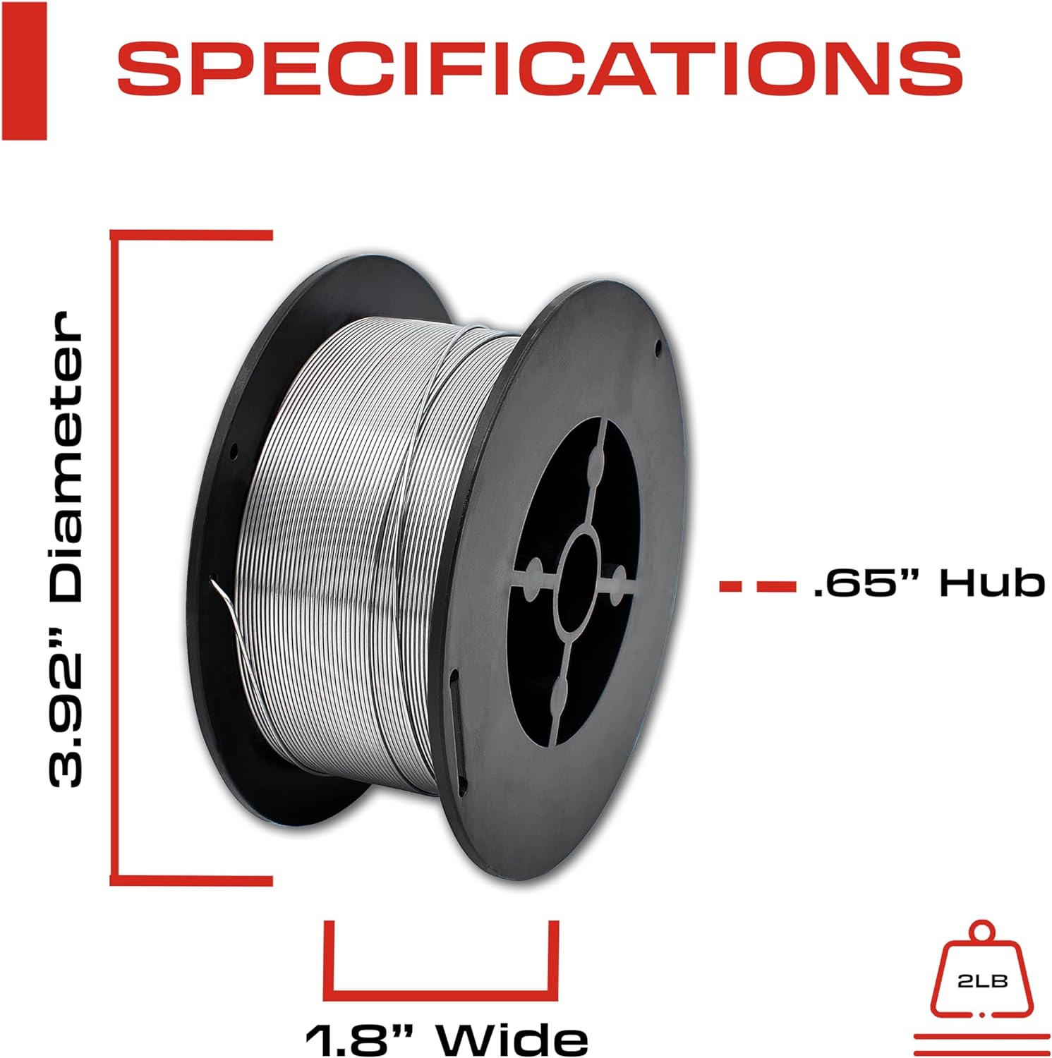 Flux Core Welding Wire .035” – E71T-GS – Gasless Flux Core Welding Wire – 2 Pound Spool