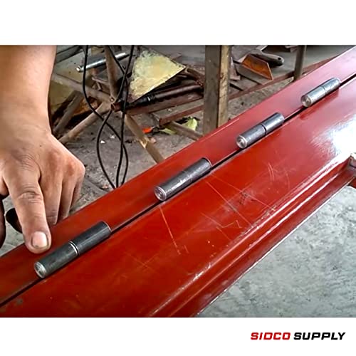 3” Inch Weldable Barrel Hinges  – 3 Inch x ¾ Inch – Heavy Duty Steel – Weld On Bullet Door Hinges