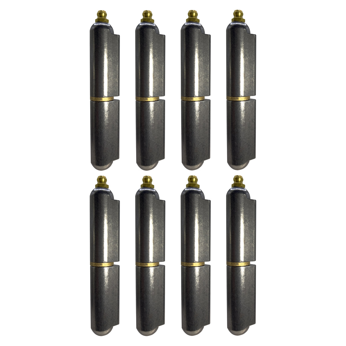Steel Door Hinge 4-Pack Weldable Barrel Hinges – Heavy Duty 3 X 3/4 Steel Detachable Bullet Hinges For Trailer Ramps, Swing Gates, And Iron Doors Steel Door Hinge 4-Pack Weldable Barrel Hinges – Heavy Duty 3 X 3/4 Steel Detachable Bullet Hinges For Trailer Ramps, Swing Gates, And Iron Doors