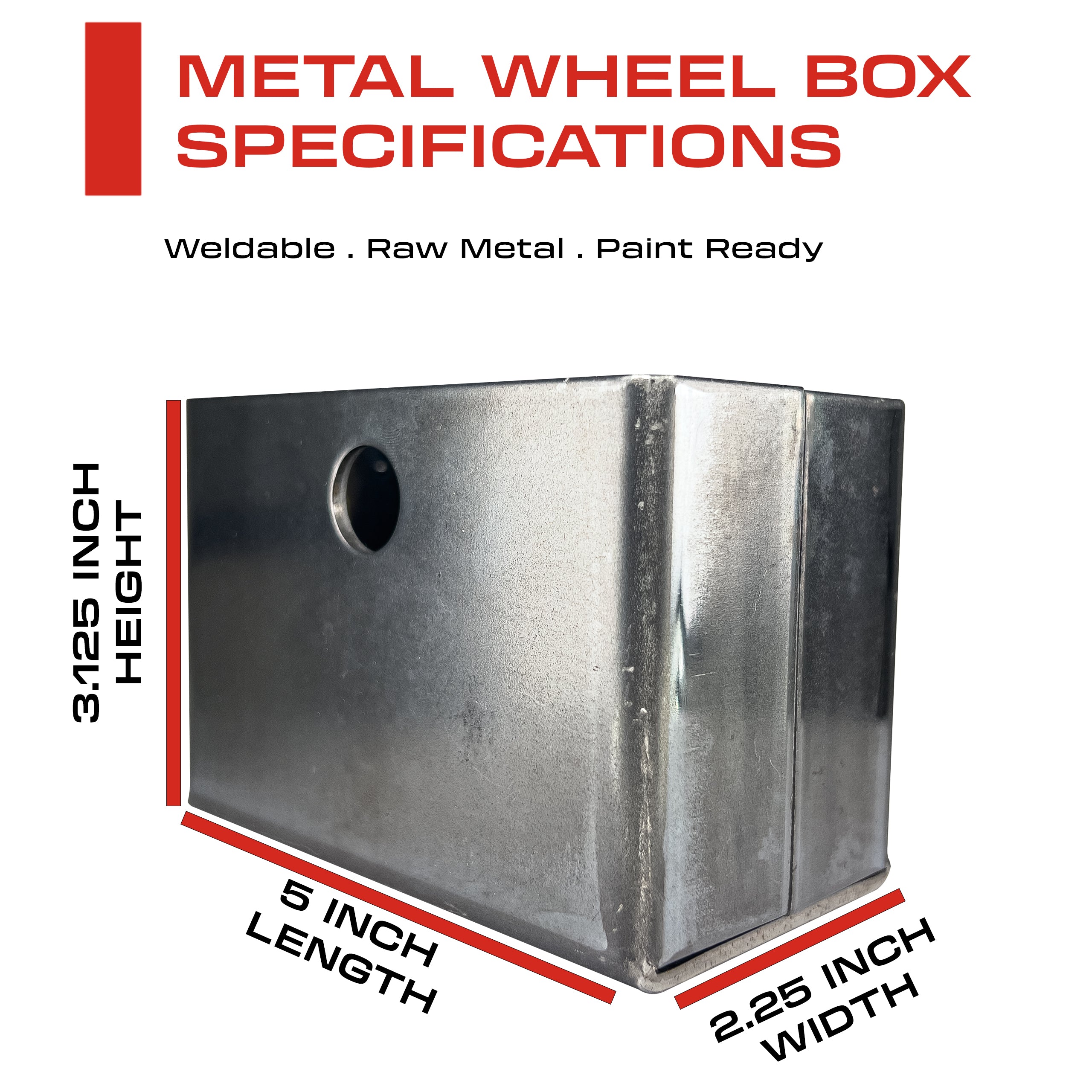 4" Inch Solid Steel V-Groove Sliding Gate Wheel & Box Black (Zinc Plated)