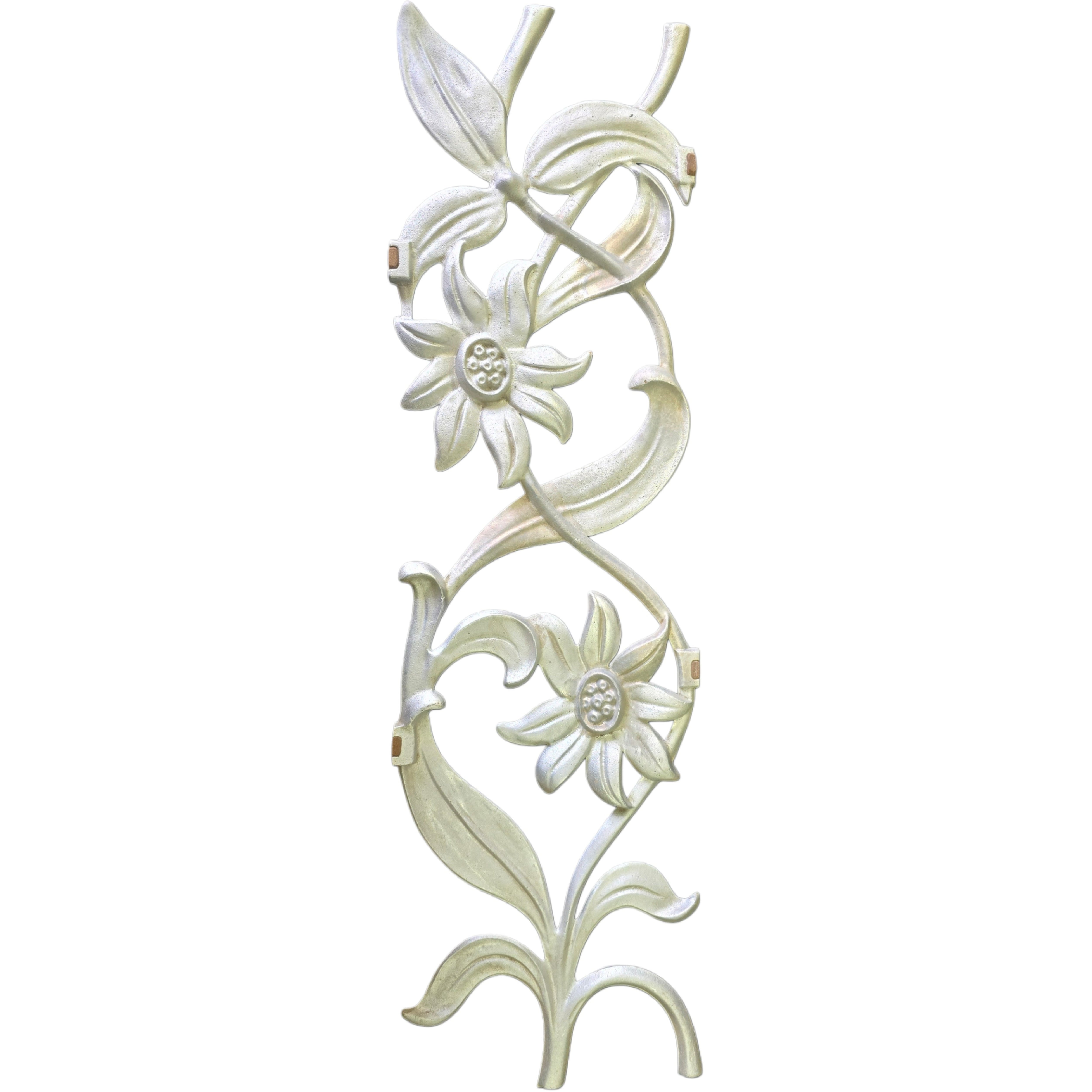 Aluminum Floral Casting – 26-1/2" x 7-1/2" Ornamental Gate & Fence Insert