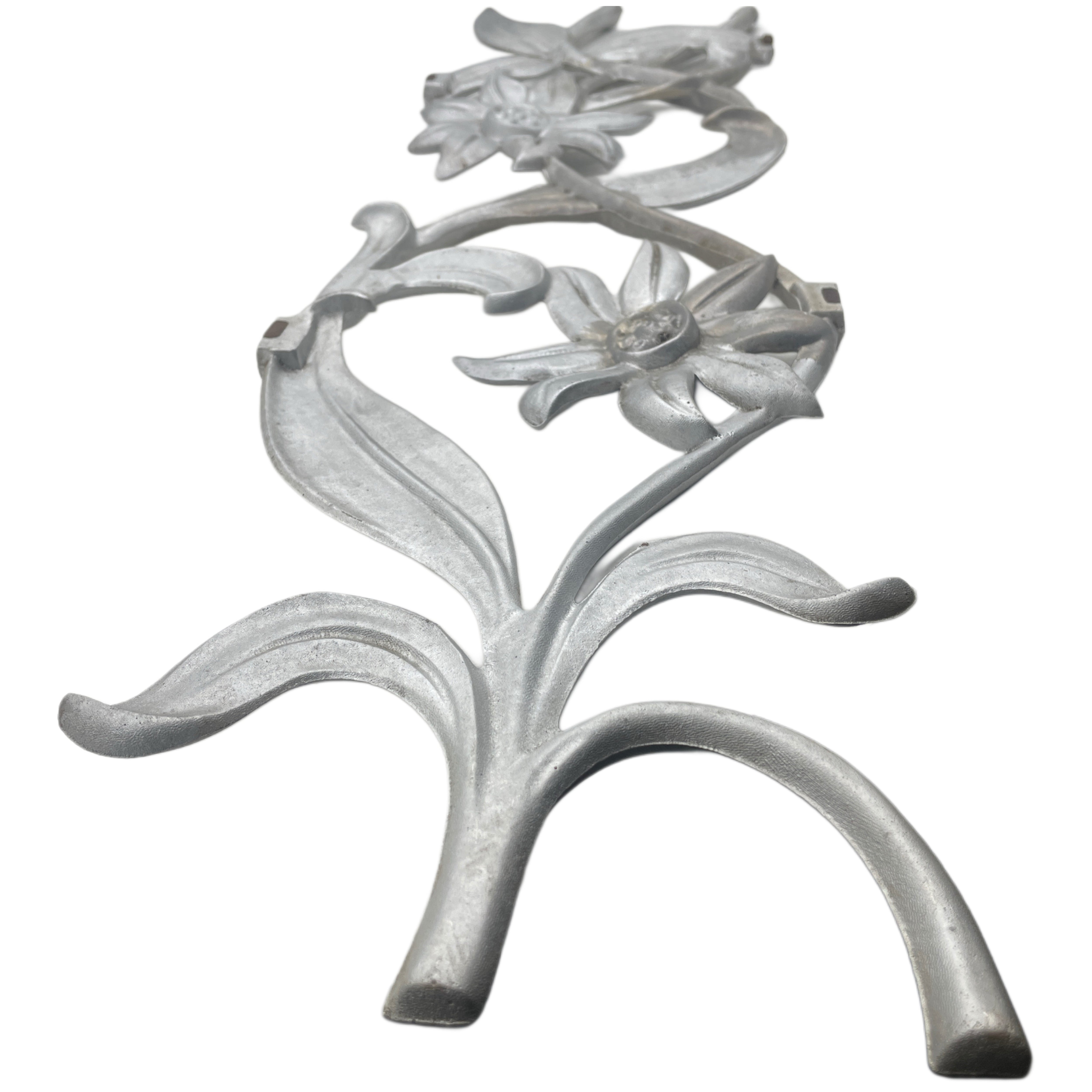 Aluminum Floral Casting – 26-1/2" x 7-1/2" Ornamental Gate & Fence Insert