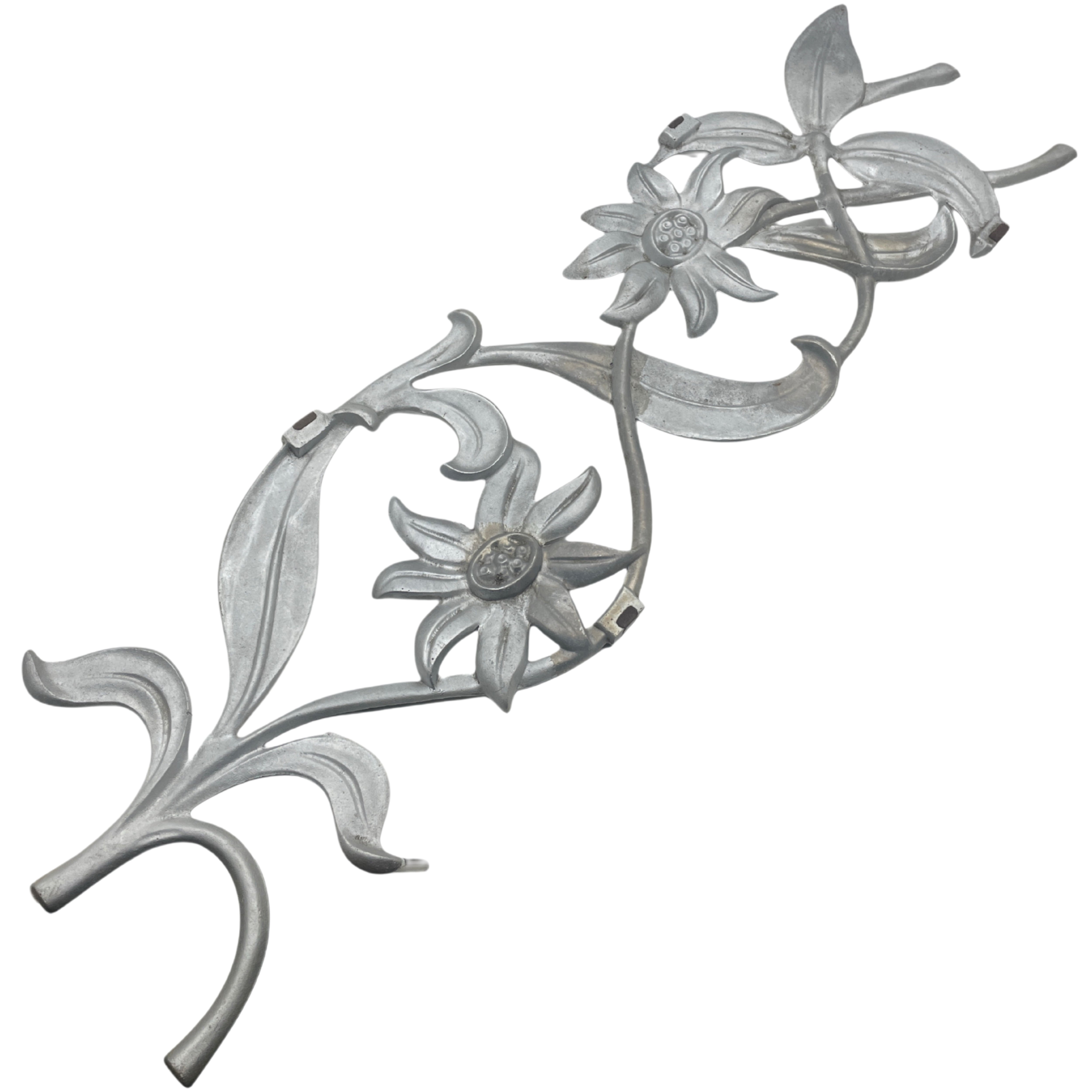 Aluminum Floral Casting – 26-1/2" x 7-1/2" Ornamental Gate & Fence Insert