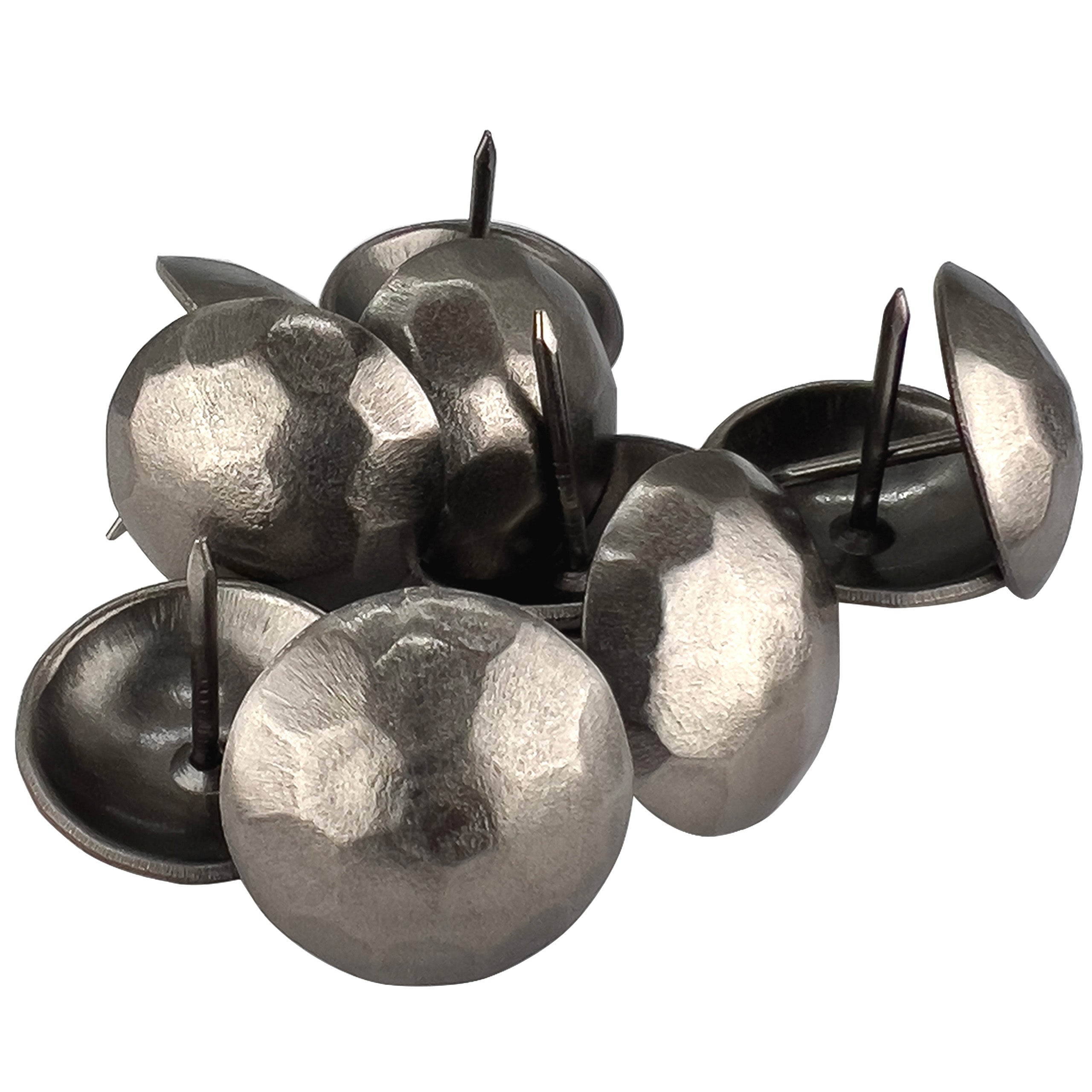 1” Decorative Clavo Nails Round Hammered Iron Antique Rustic Finish